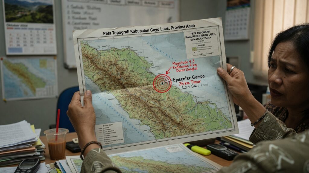 Rangkaian Getaran Serupa di Sumatera Utara