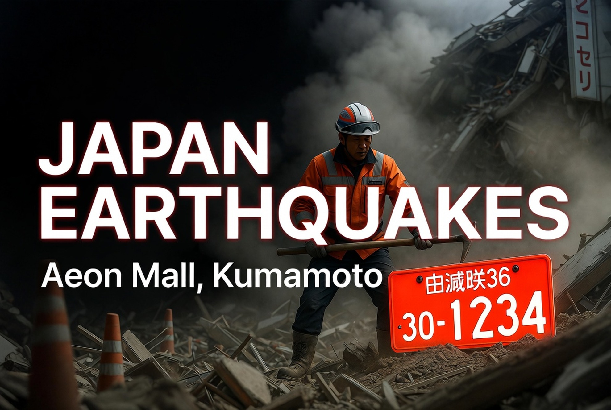 Japan Earthquakes M7.1 Picu Ledakan Aeon Mall, 10 Tertimbun