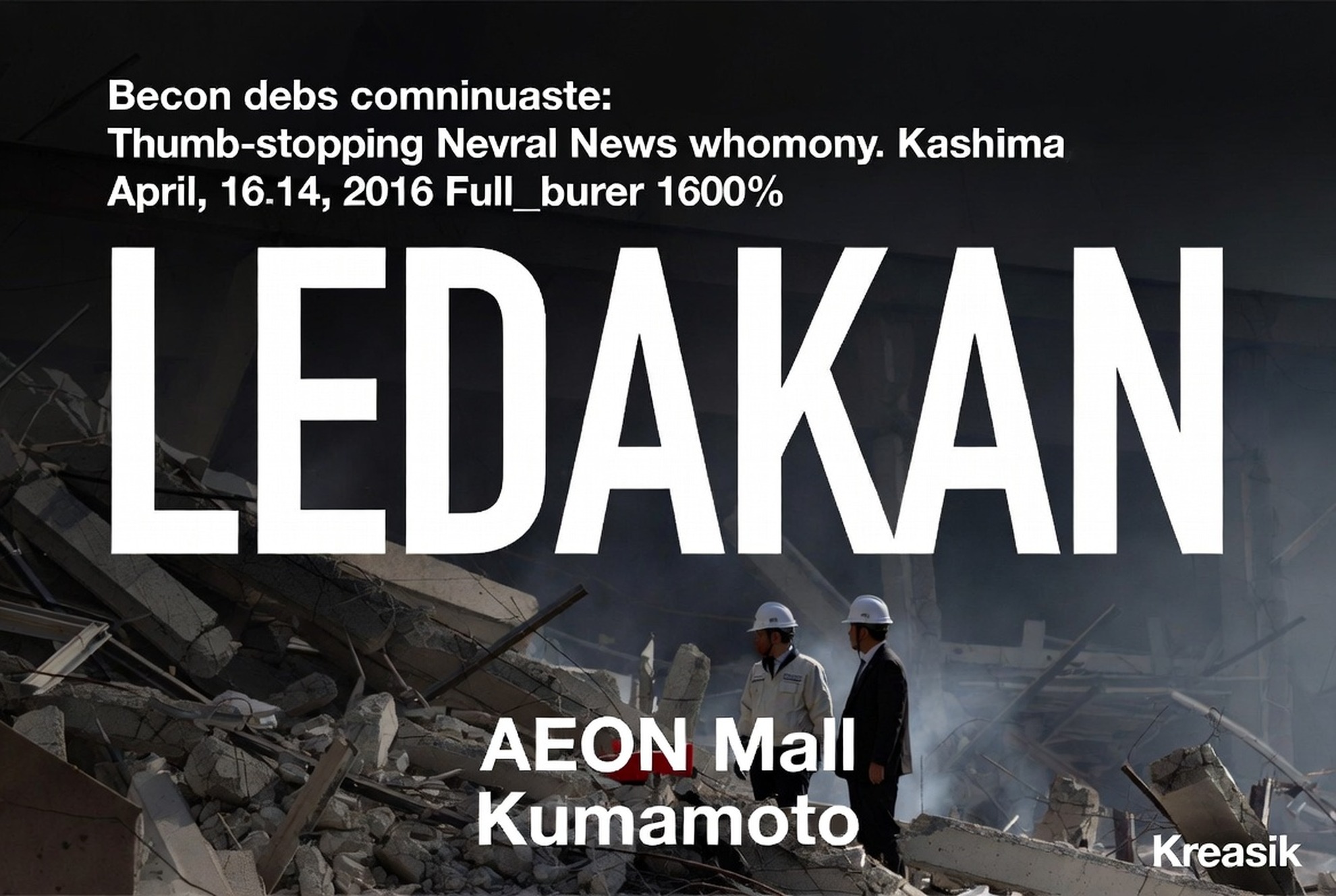Ledakan AEON Mall Kumamoto Picu 2 Korban Tewas Pasca Gempa M7.1