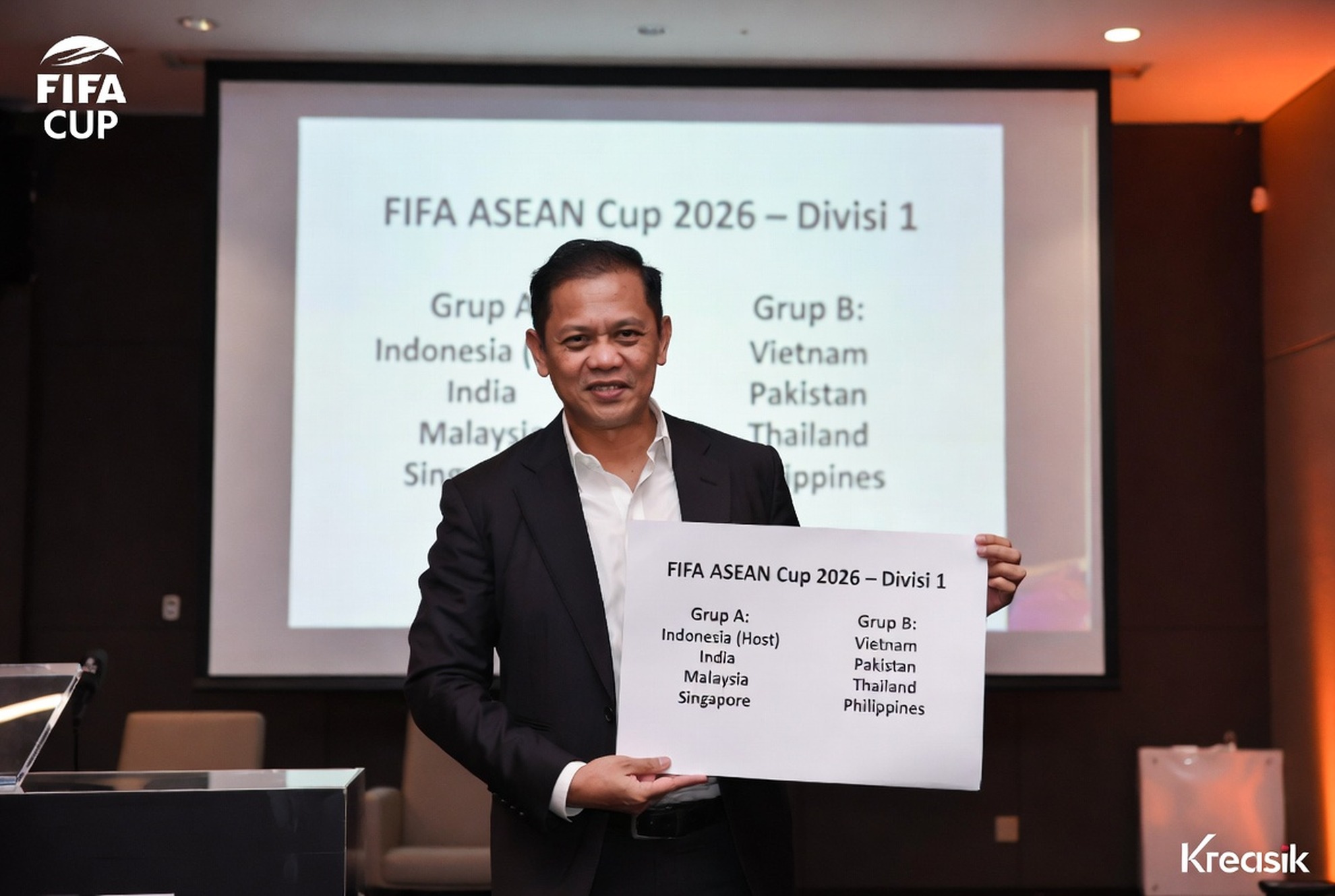 Timnas Segrup Malaysia di FIFA ASEAN Cup Premier