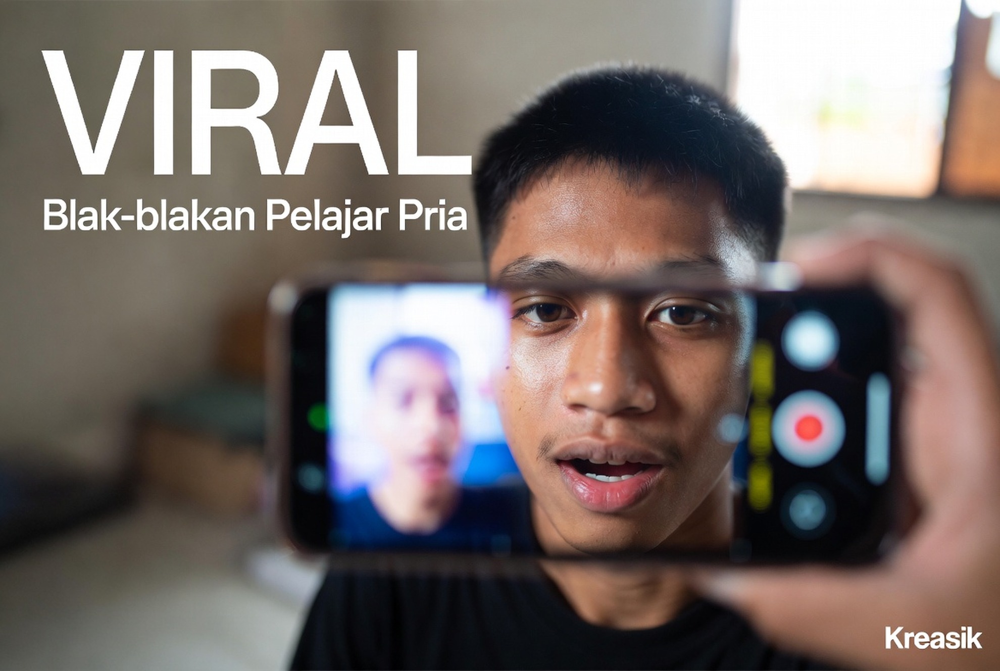 Blak-blakan Pelajar Pria, Viral Banyuwangi