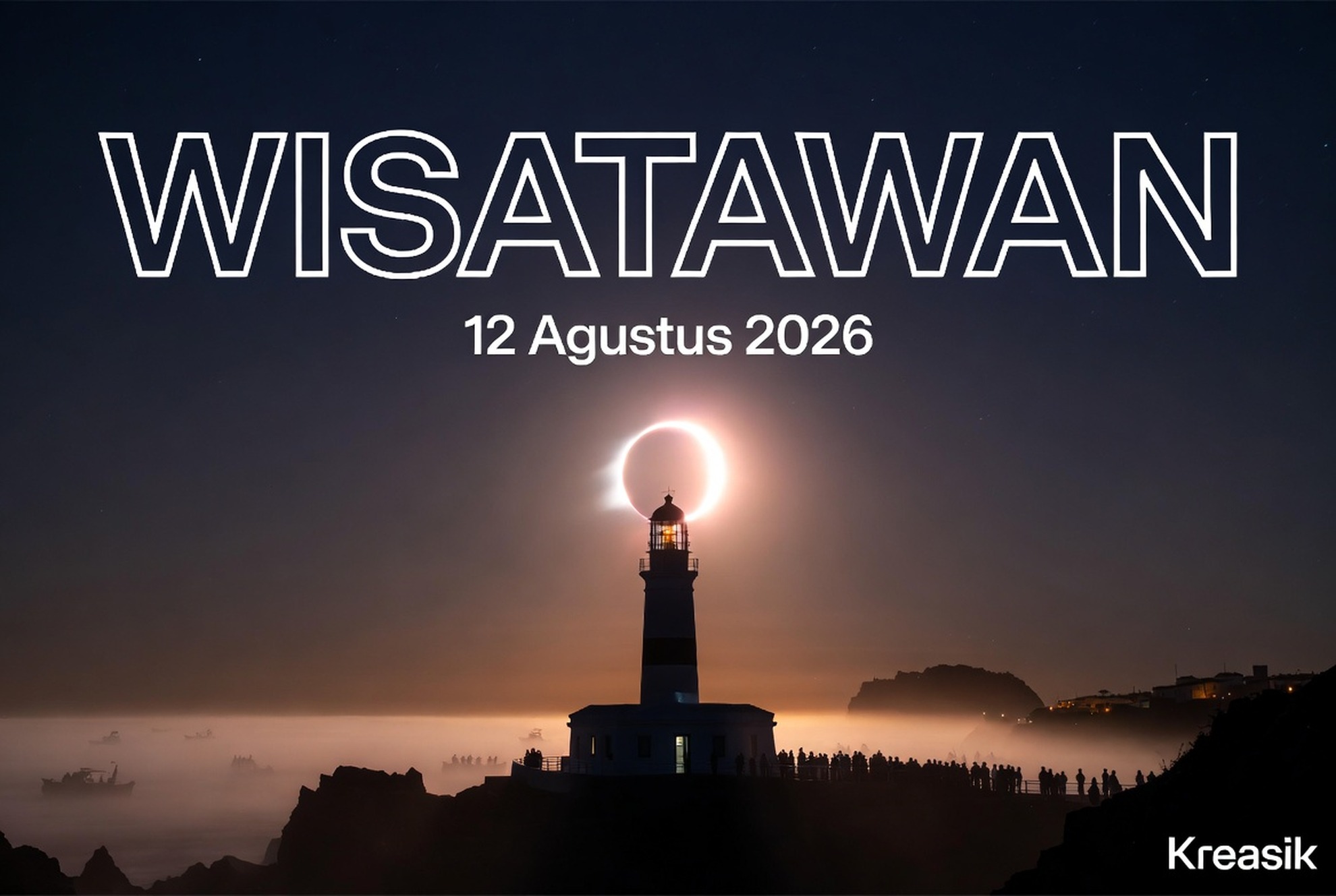 Gerhana Matahari Total 12 Agustus 2026 Bawa 17 Juta Wisatawan