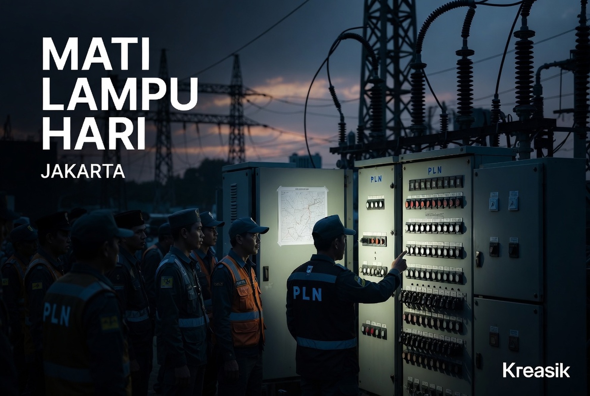 Mati Lampu Hari Ini Jakarta-Tangsel Pulih Bertahap Pukul 07.00