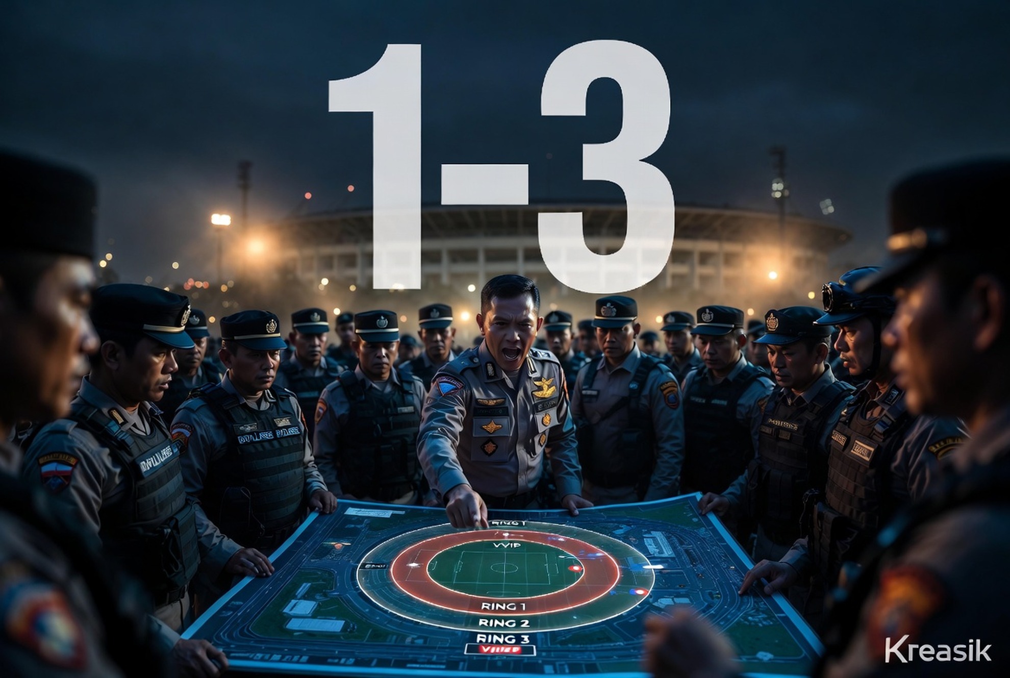 Polres Bogor Petakan Ring 1-3 via TFG-TWG Amankan AFF Cup