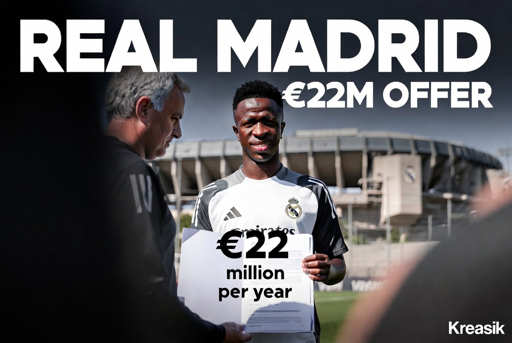 Real Madrid CF Tawarkan €22 Juta ke Vinicius yang Minta €30 Juta