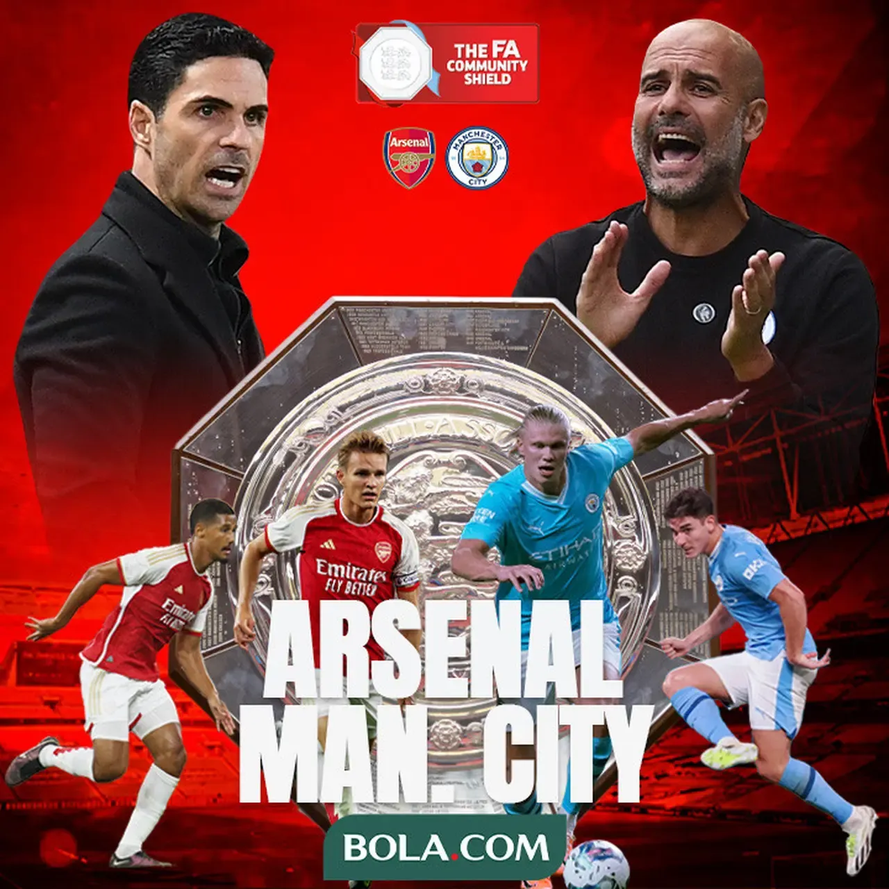 Manchester City Siap Tantang Arsenal di Community Shield